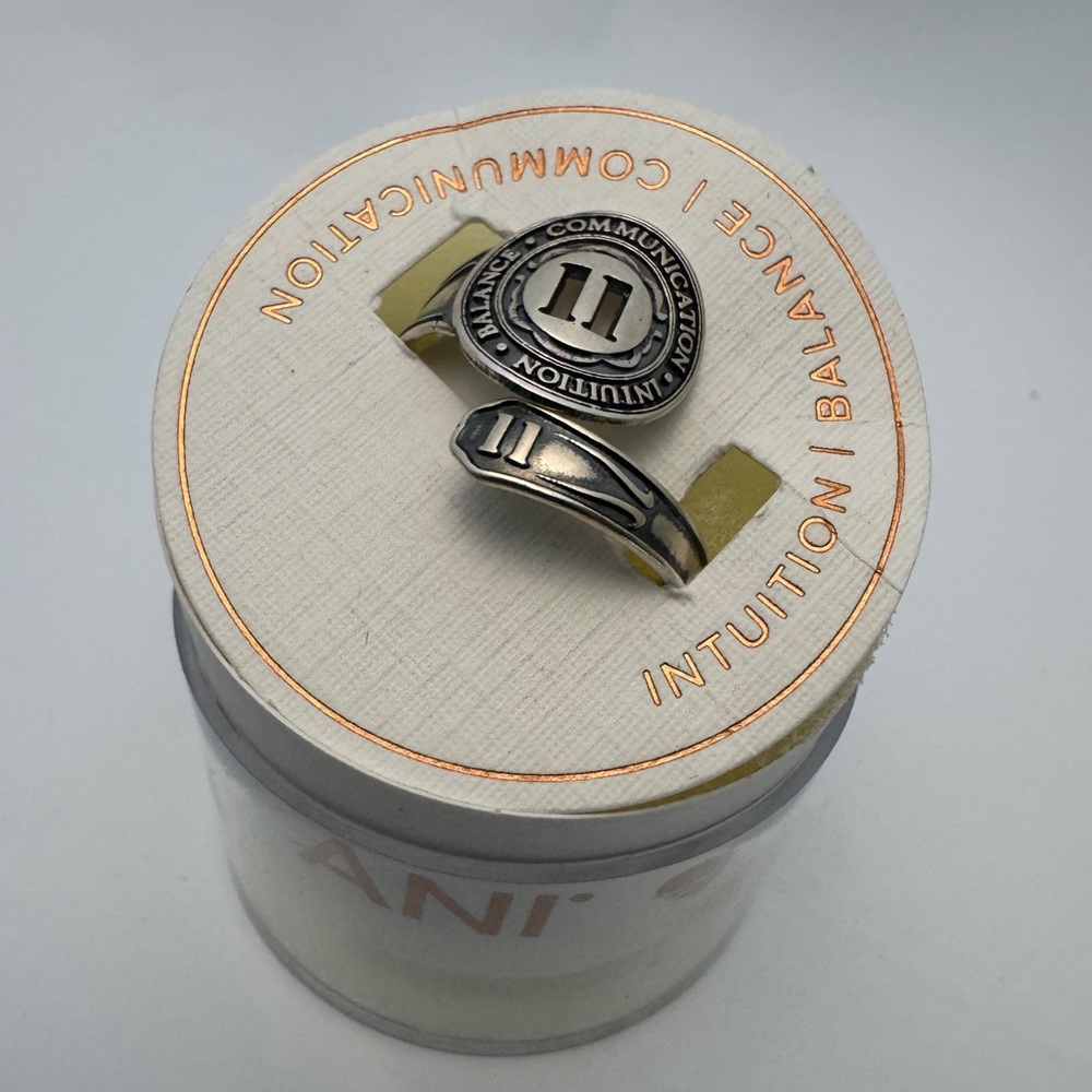 Alex and Ani Sterling Silver 925 number 11 adjustable ring